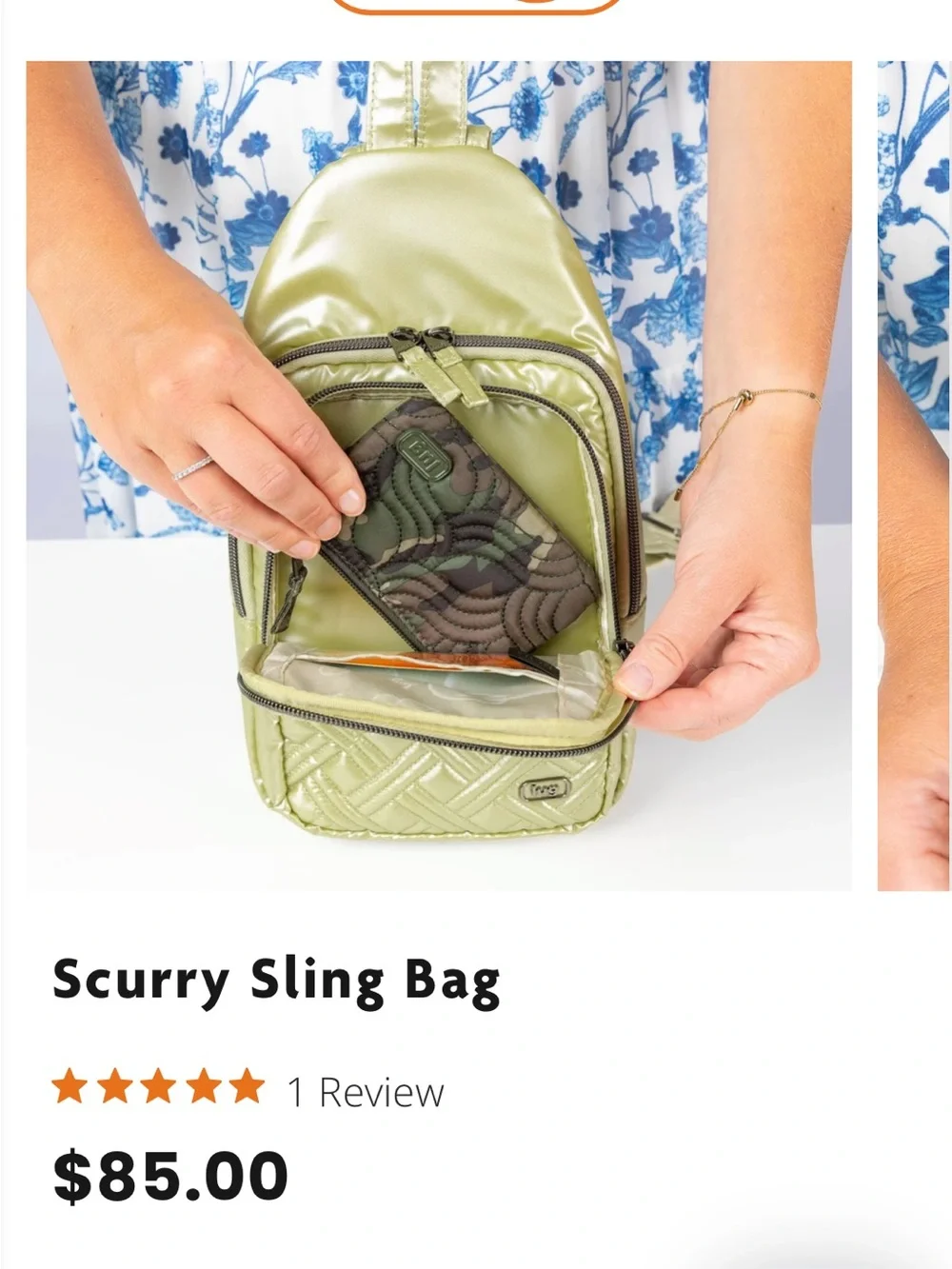 lug Black Quilted Sling Belt Bag